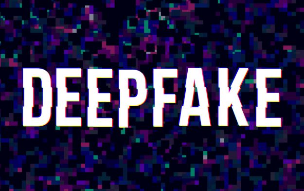 Deepfake glitched poster